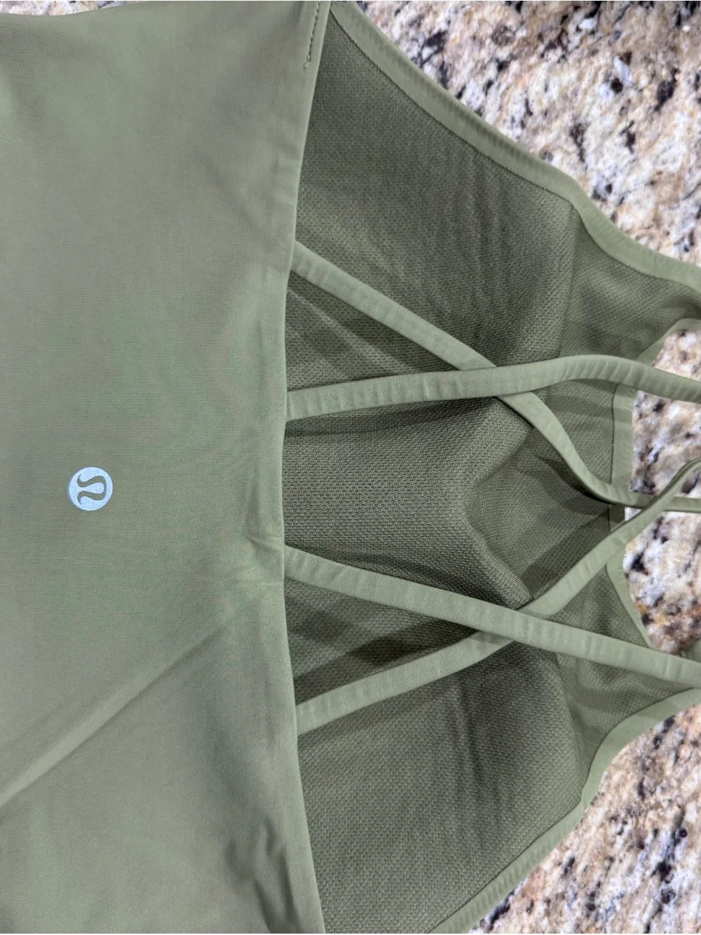 lululemon athletica Olive High-Neck like a cloud Crisscross Sports Bra - Picture 2 of 2
